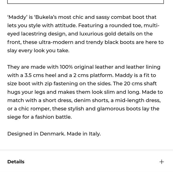 Bukela Maddy Black Women's Combat Boots - Picture 11 of 12